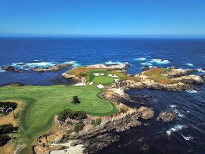 Cypress Point 16th Gorgeous Drone